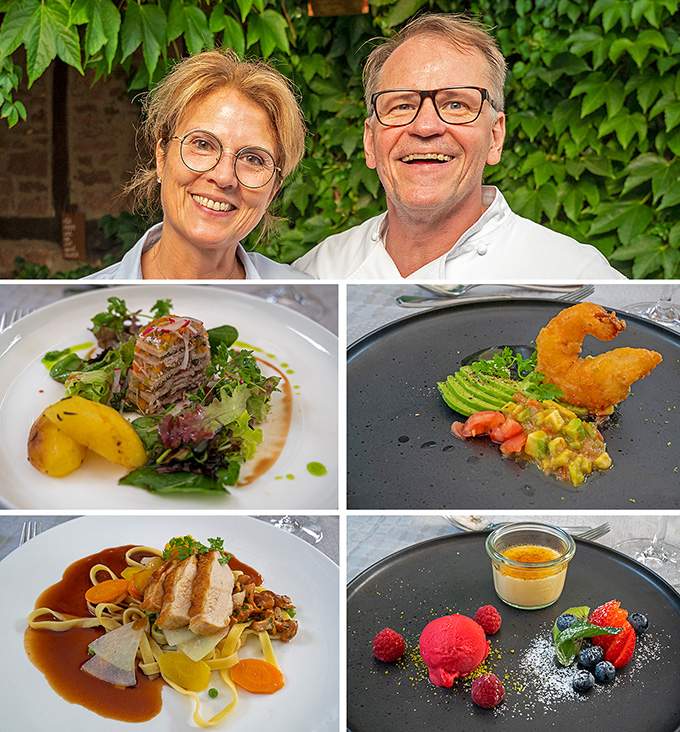 Im Großheubacher Gasthaus „Zur Krone“ verwöhnen Weinsommelière Niki Restel und ihr Mann, Küchenchef Ralf Restel, ihre Gäste. Churfranken