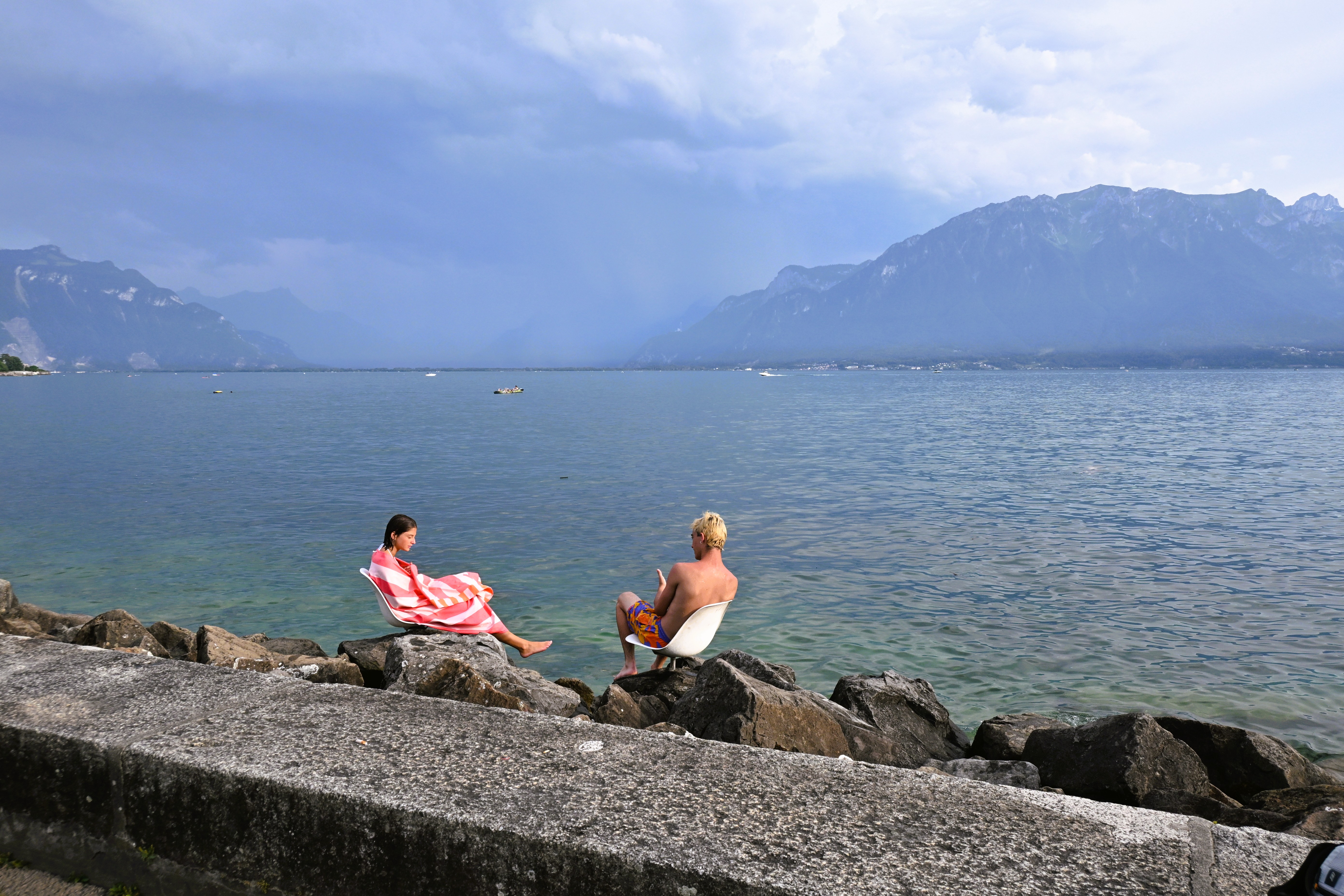 Badesteg bei Cully